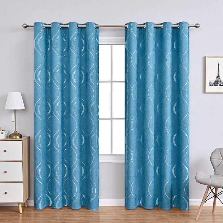 ElegantBloom | Modern Chenille Curtains