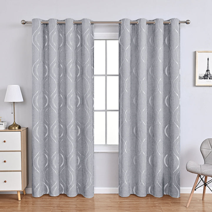 ElegantBloom | Modern Chenille Curtains
