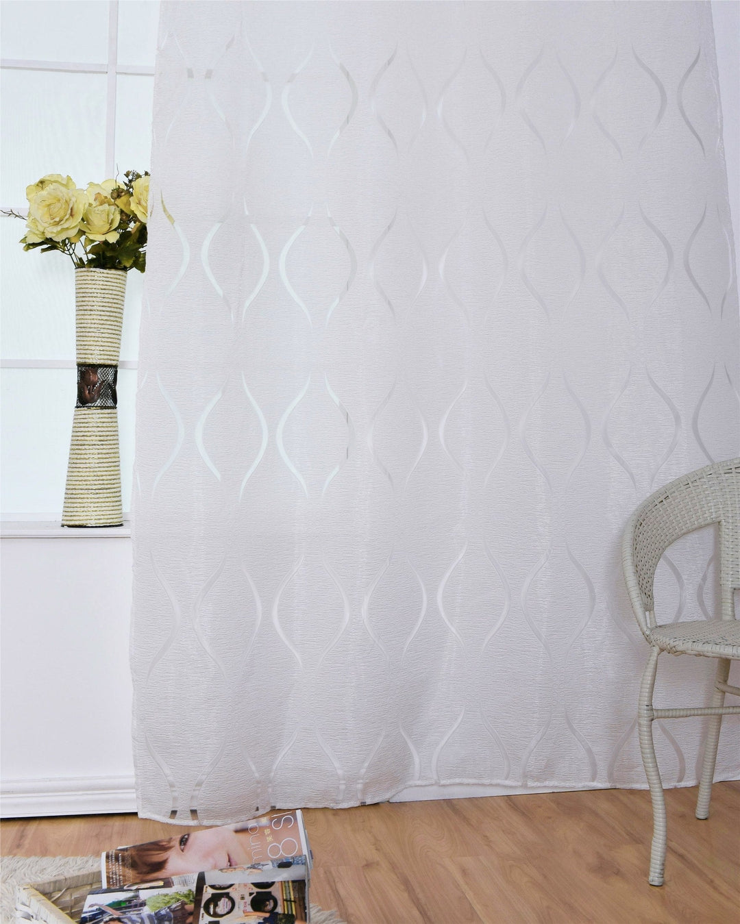 BubbleLace | Stylish Modern Voile with Pattern