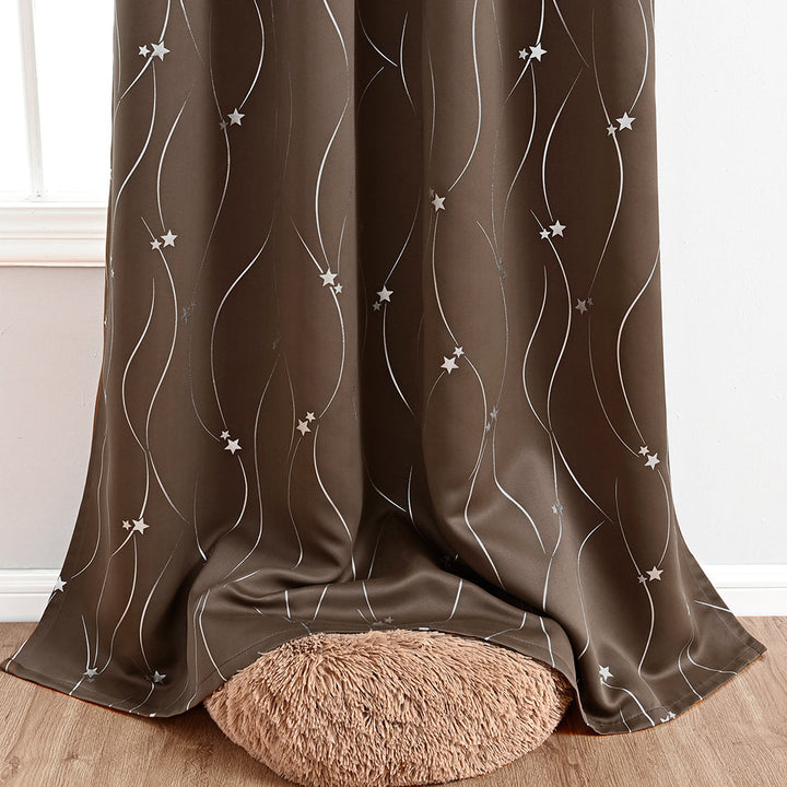 CelesteGlow | Thermal Curtains with Star Pattern