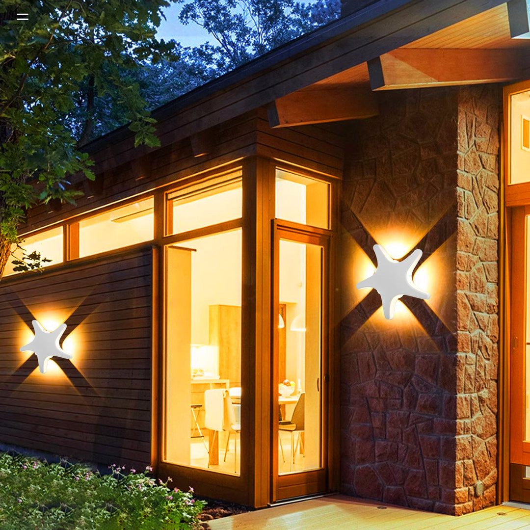 LumiStar - Waterproof LED Wall Lamp - Stylish Aluminum Finish for Any Outdoor Space