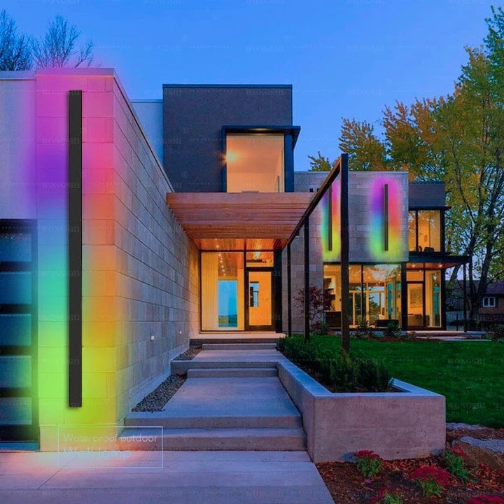 BoltGlow – RGB Wall Lamp with Music Effects and Weather-Resistant Design
