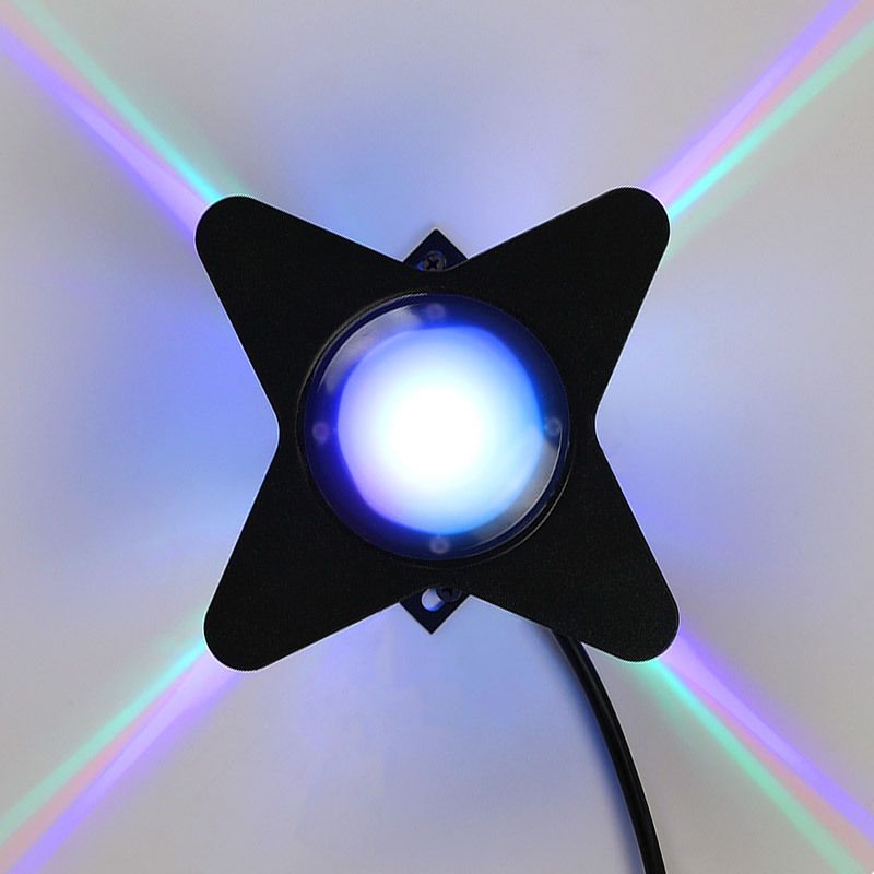 PetalGlow RGB LED Wall Lamp - Color Changing Outdoor Lighting - Durable Metal and Acrylic Design