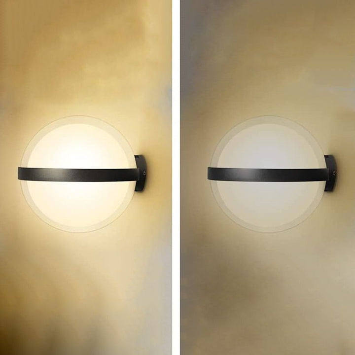 SphereGlow Acrylic Wall Lamp - Modern Waterproof Design - Metal Frame with Durable Materials