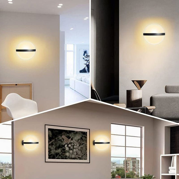 SphereGlow Acrylic Wall Lamp - Modern Waterproof Design - Metal Frame with Durable Materials
