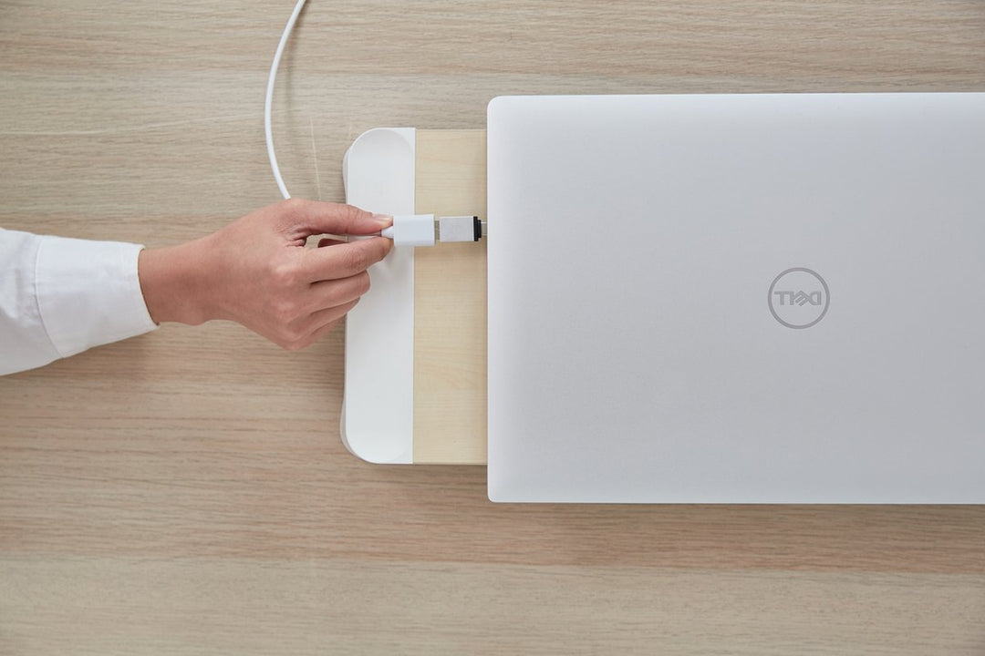 CLEVLO | Monitor Stand with Wireless Fast Charger