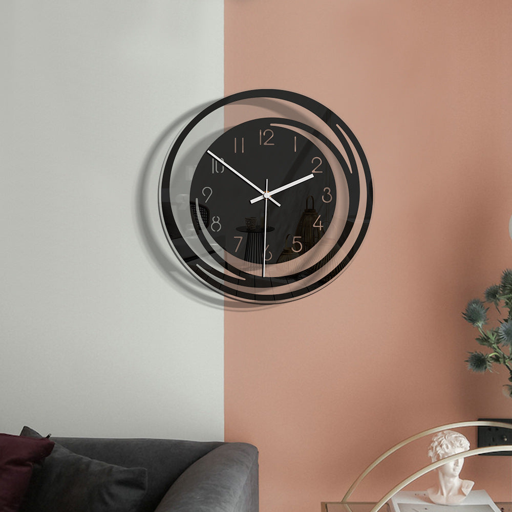 Serenitytime Classic Wall Clock - High-Quality Acrylic with Accurate Time Display - Durable and Silent with Timeless Design