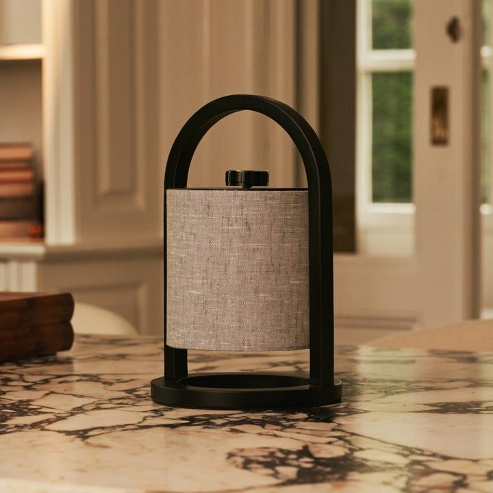 River Black & Gray Rechargeable Lamp