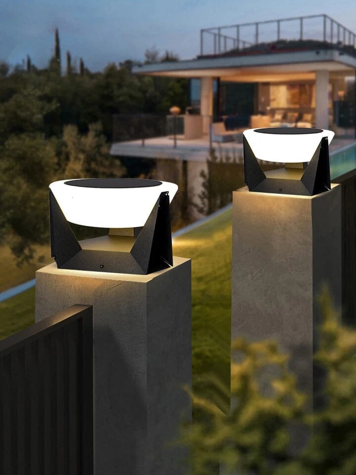 NoctaraLight – IP65 Outdoor Lamp Powered by Solar Energy or Mains with Warm White LED