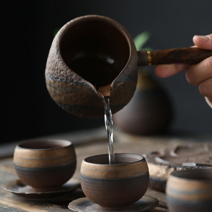 Ceramic Tokoname-yaki Teapot - For Elegant Solo Tea and Intimate Occasions