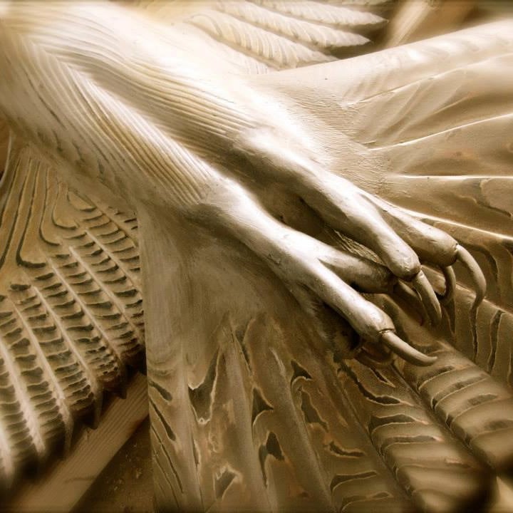 OwlGaze Handmade Barn Owl Wall Sculpture - Carefully Painted, Durable, UV-Protected