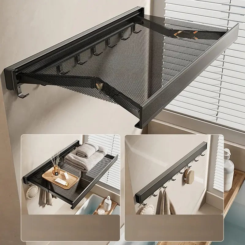 SpaceHold - Minimalist Towel Bar with Storage
