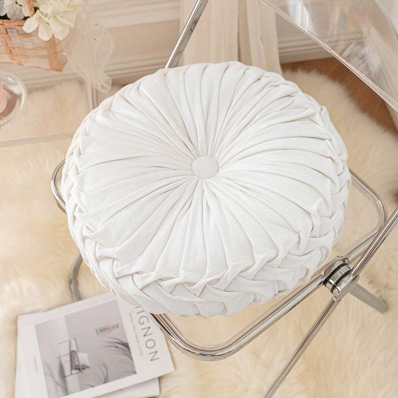 VelvetGlow | Plush Round Cushion to Enhance Your Space