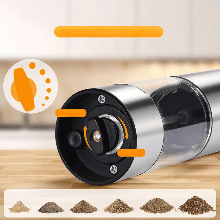 SpiceGlowElite | Electric Salt and Pepper Mill with LED Lighting