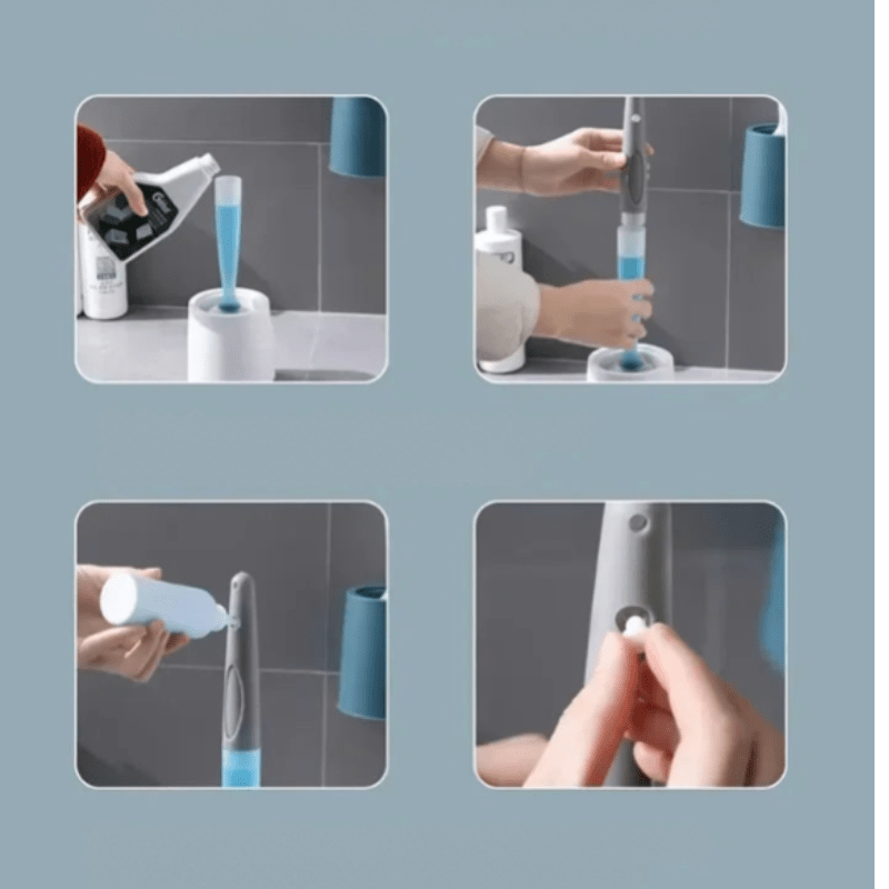 SqueakyClean | Silicone Brush Set with Detergent Holder