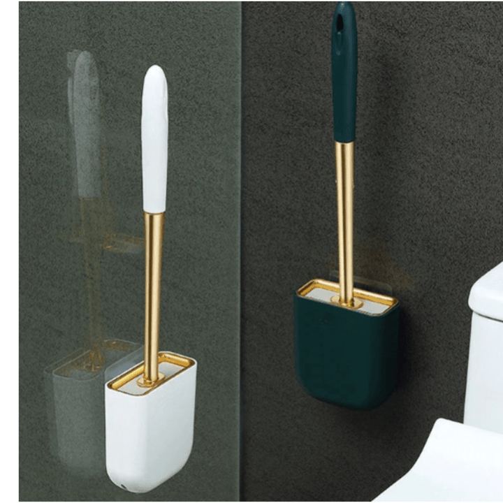 SilkSweep | Luxe Toilet Brush with Holder for Modern Bathrooms