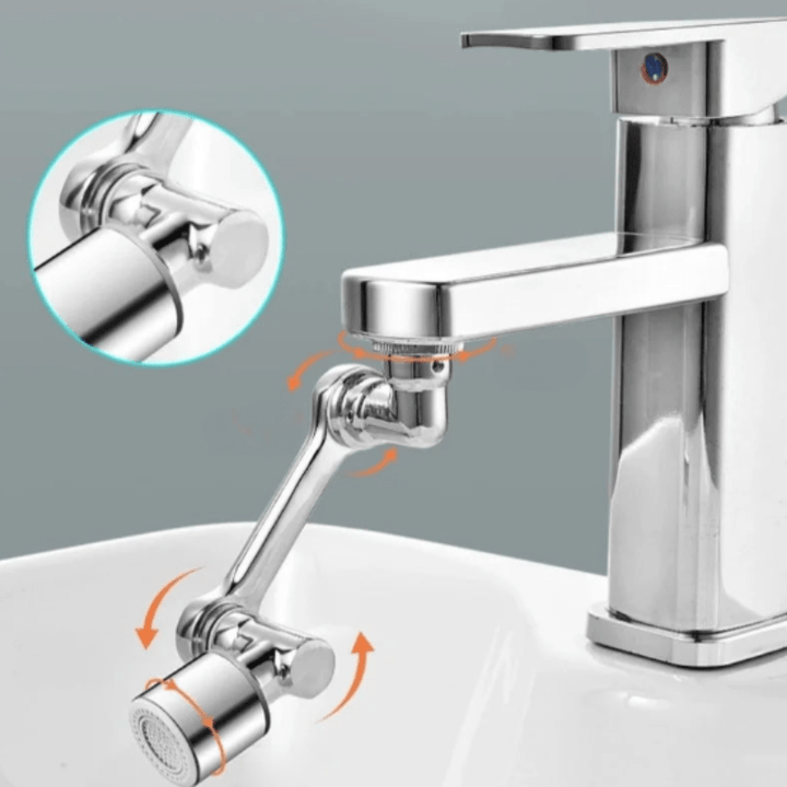 FlexiFlowSpray | Rotating Faucet Extender Bubbler