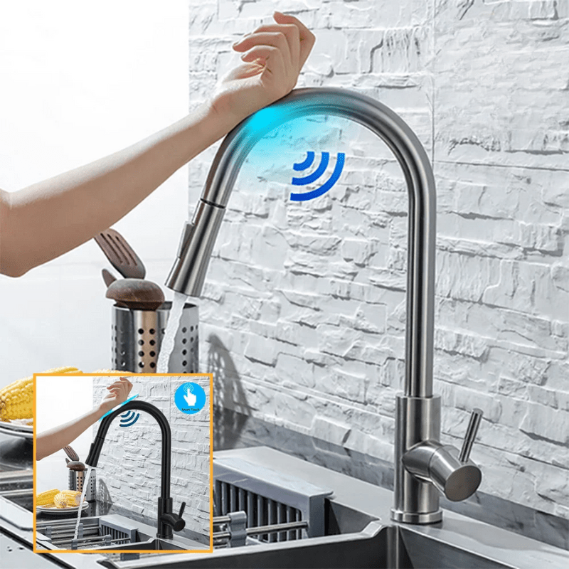 SmartNickelFlow | High-Tech Kitchen Faucet for Modern Comfort