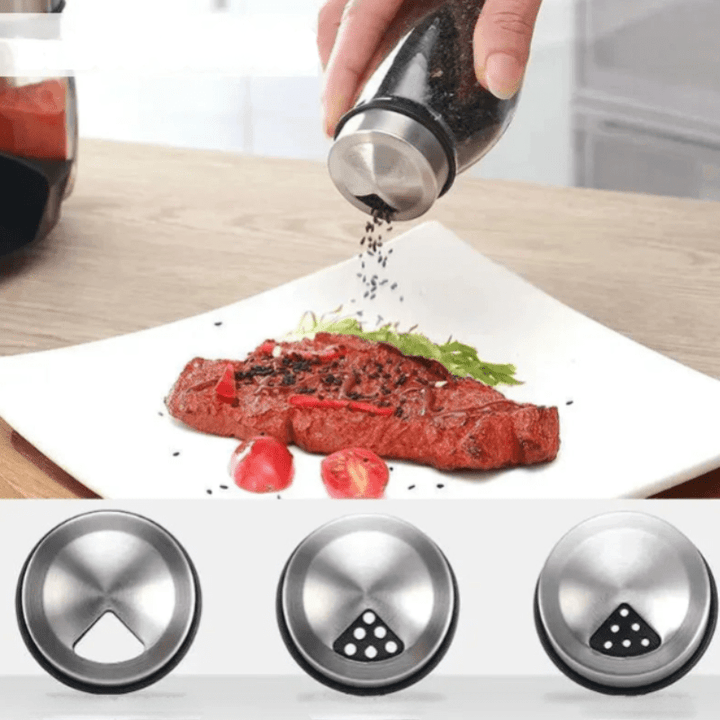 TwistAndSpice | Rotating Glass Spice Storage Set