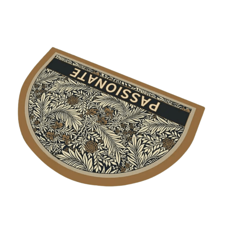 FloralComfort | Soft Bathroom Mat with Vintage Design