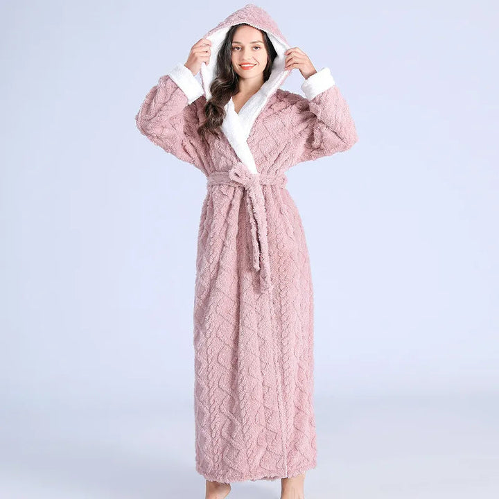Luxury Quilted Bathrobe - Soft & Comfortable Long Women's Morning Robe - Perfect for Relaxing Evenings and Mornings