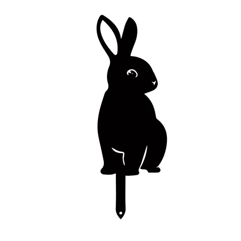 CharmingCritters | Sustainable Wrought Iron Rabbit & Squirrel Art for Outdoors