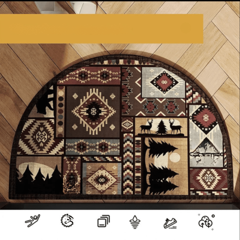 RetroCharm | High-Quality Half-Round Doormat