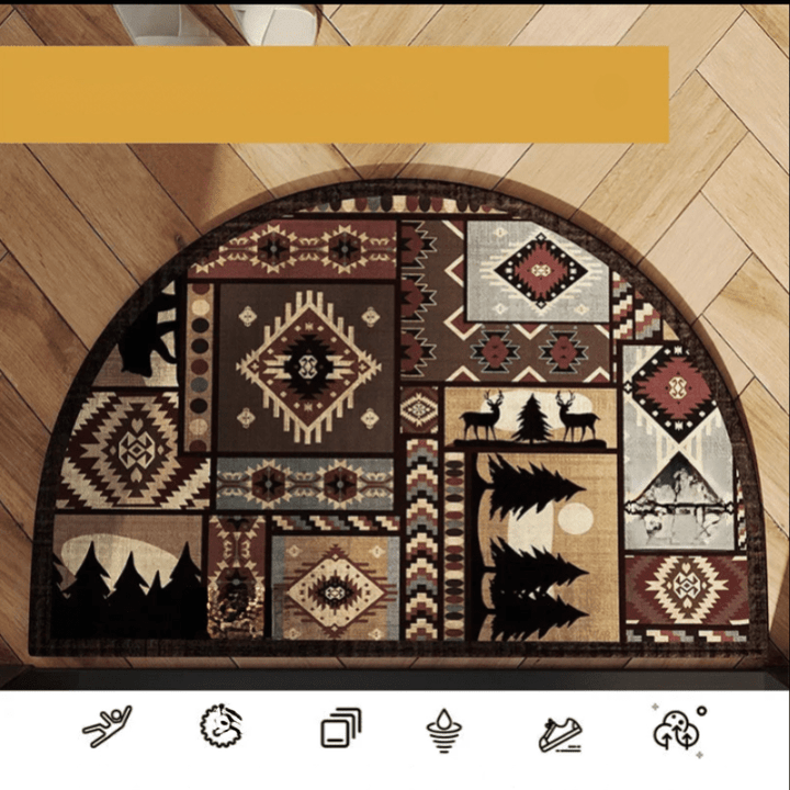RetroCharm | High-Quality Half-Round Doormat