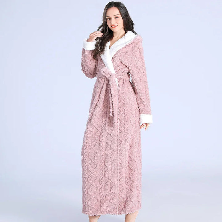 Luxury Quilted Bathrobe - Soft & Comfortable Long Women's Morning Robe - Perfect for Relaxing Evenings and Mornings