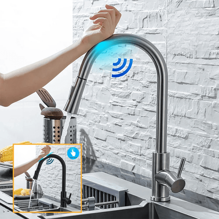 SmartNickelFlow | High-Tech Kitchen Faucet for Modern Comfort