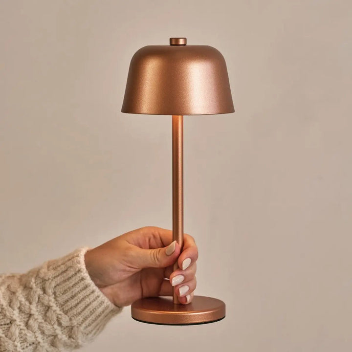 Anton Copper Rechargeable Table Lamp | Stylish and Wireless Lighting