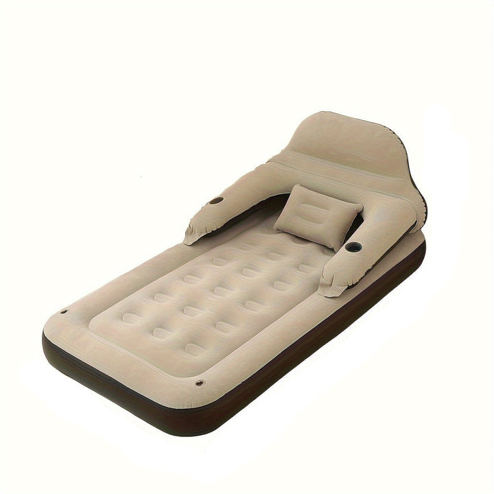 AirLuxe | Inflatable Mattress with Pump and Backrest