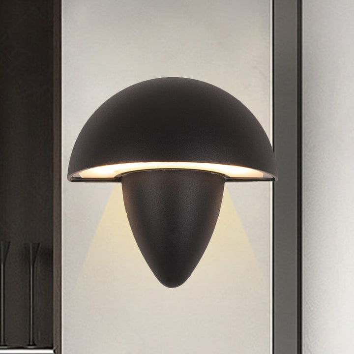 GlowShroom LED Wall Lamp - Modern Mushroom Design - Elegant Outdoor Lighting - Perfect for Garden Lighting