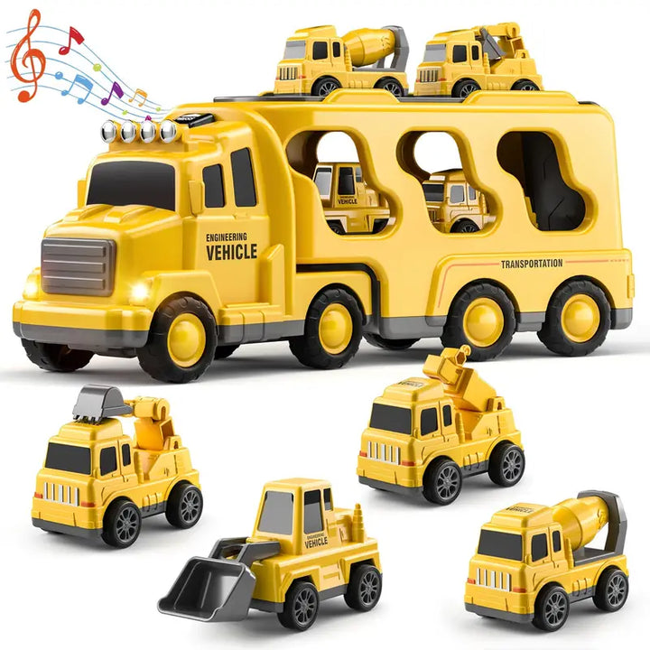Mega Movers Construction Transport Truck - Durable Design for Endless Play - Develops Problem-Solving Skills