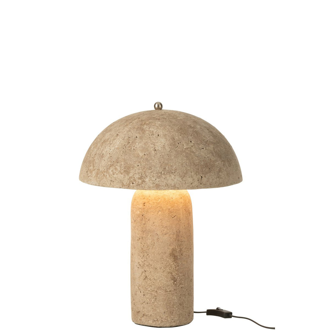 Mushroom Table Lamp Beige