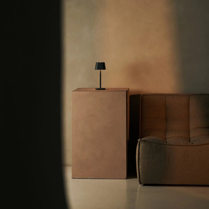 Ava Stone Gray - Rechargeable Table Lamp | Stylish, Wireless Lamp and Dimmable