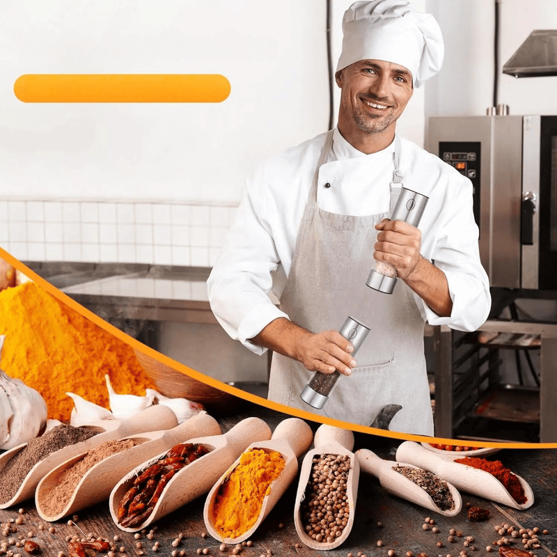 SpiceGlowElite | Electric Salt and Pepper Mill with LED Lighting