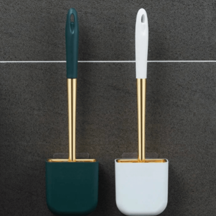 SilkSweep | Luxe Toilet Brush with Holder for Modern Bathrooms
