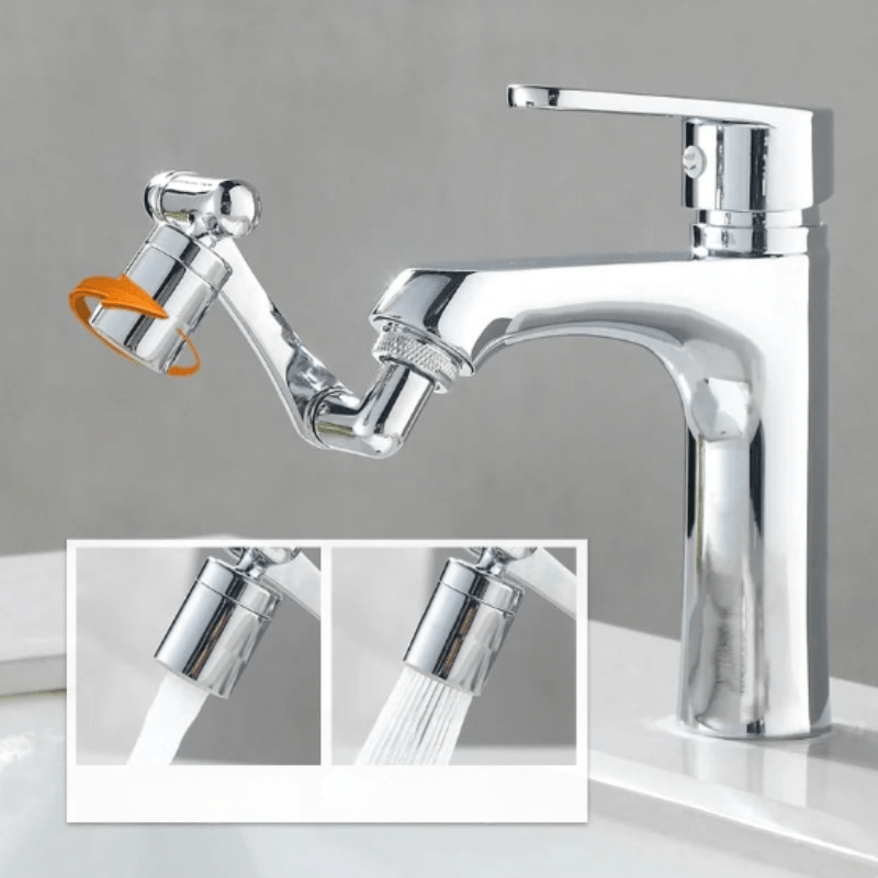 FlexiFlowSpray | Rotating Faucet Extender Bubbler