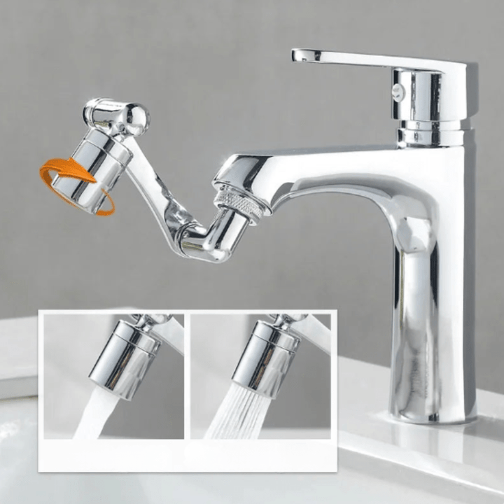 FlexiFlowSpray | Rotating Faucet Extender Bubbler