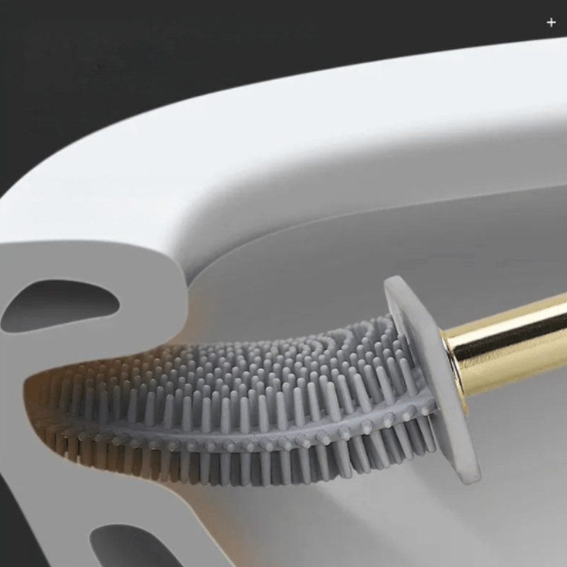SilkSweep | Luxe Toilet Brush with Holder for Modern Bathrooms