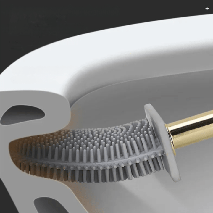SilkSweep | Luxe Toilet Brush with Holder for Modern Bathrooms