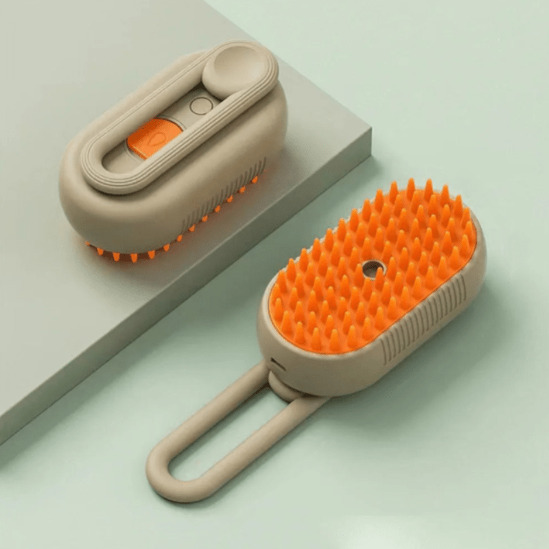 GroomGlow | Electric Steam Brush for Pampering Pets