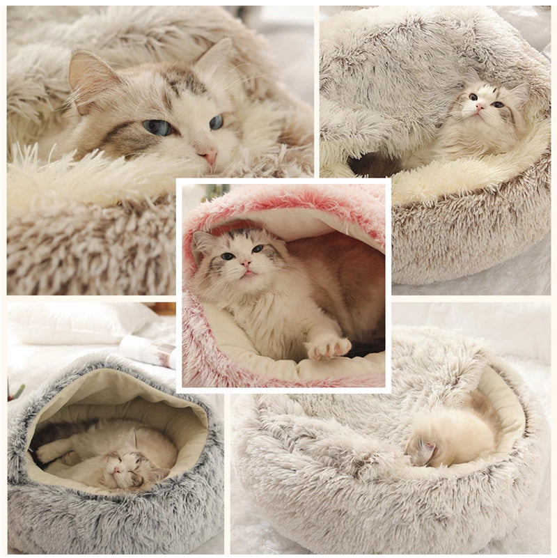 Warm and Safe Sleeping Spot for Your Pet - Self-Heating Fleece in a Comfortable Nest