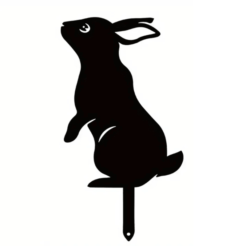 CharmingCritters | Sustainable Wrought Iron Rabbit & Squirrel Art for Outdoors