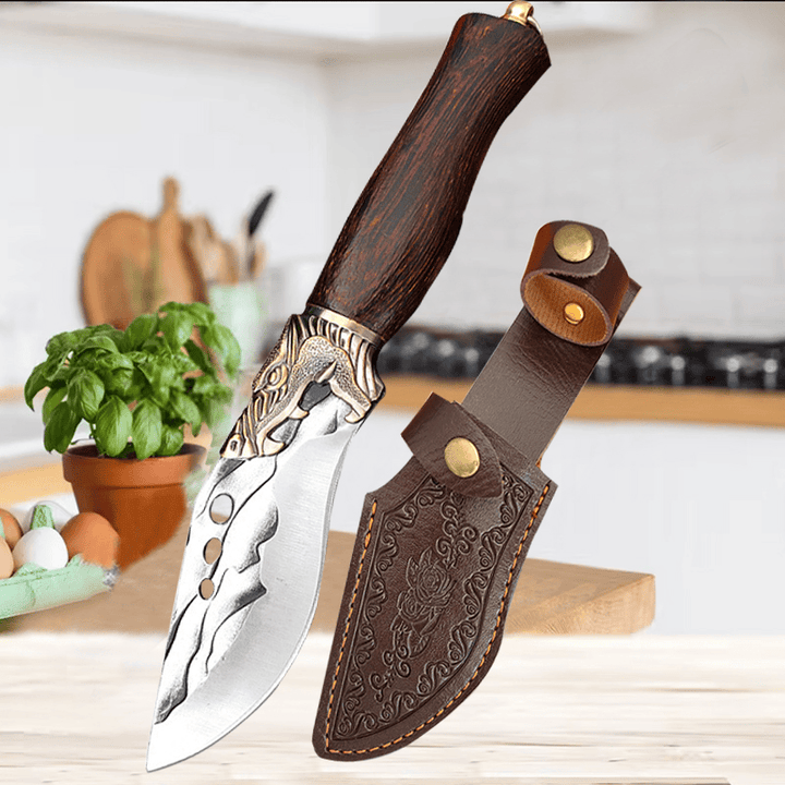 ChefCraft | Forged Kitchen Knife with Wooden Handle