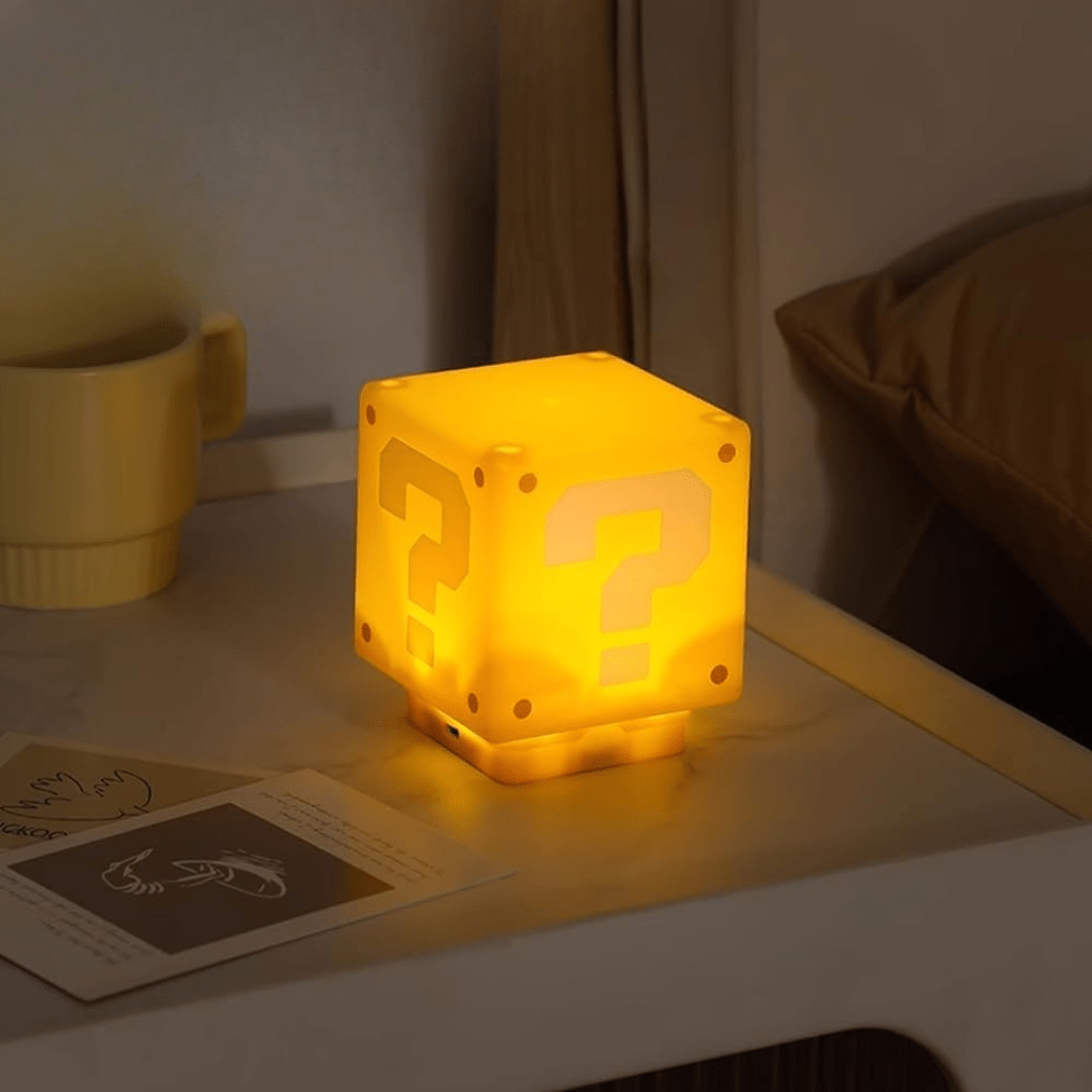MarioLight – Playful Question Mark Desk Lamp for Kids & Gamers