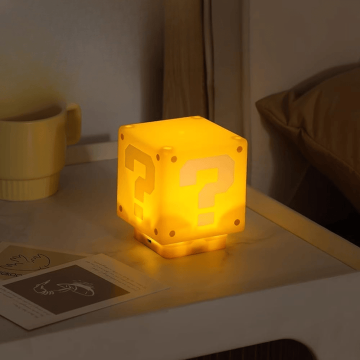 MarioLight – Playful Question Mark Desk Lamp for Kids & Gamers