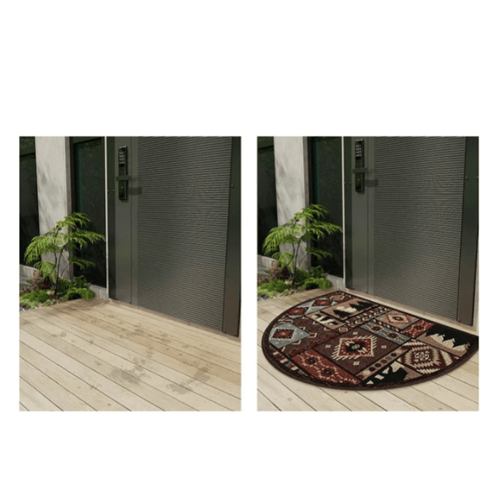 RetroCharm | High-Quality Half-Round Doormat