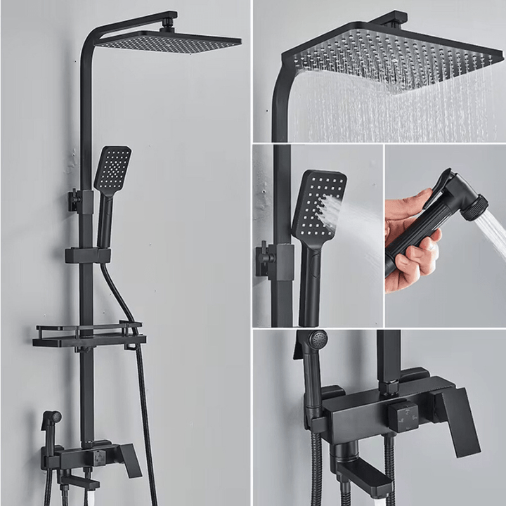 RainFlow | Brass Shower Faucet Set